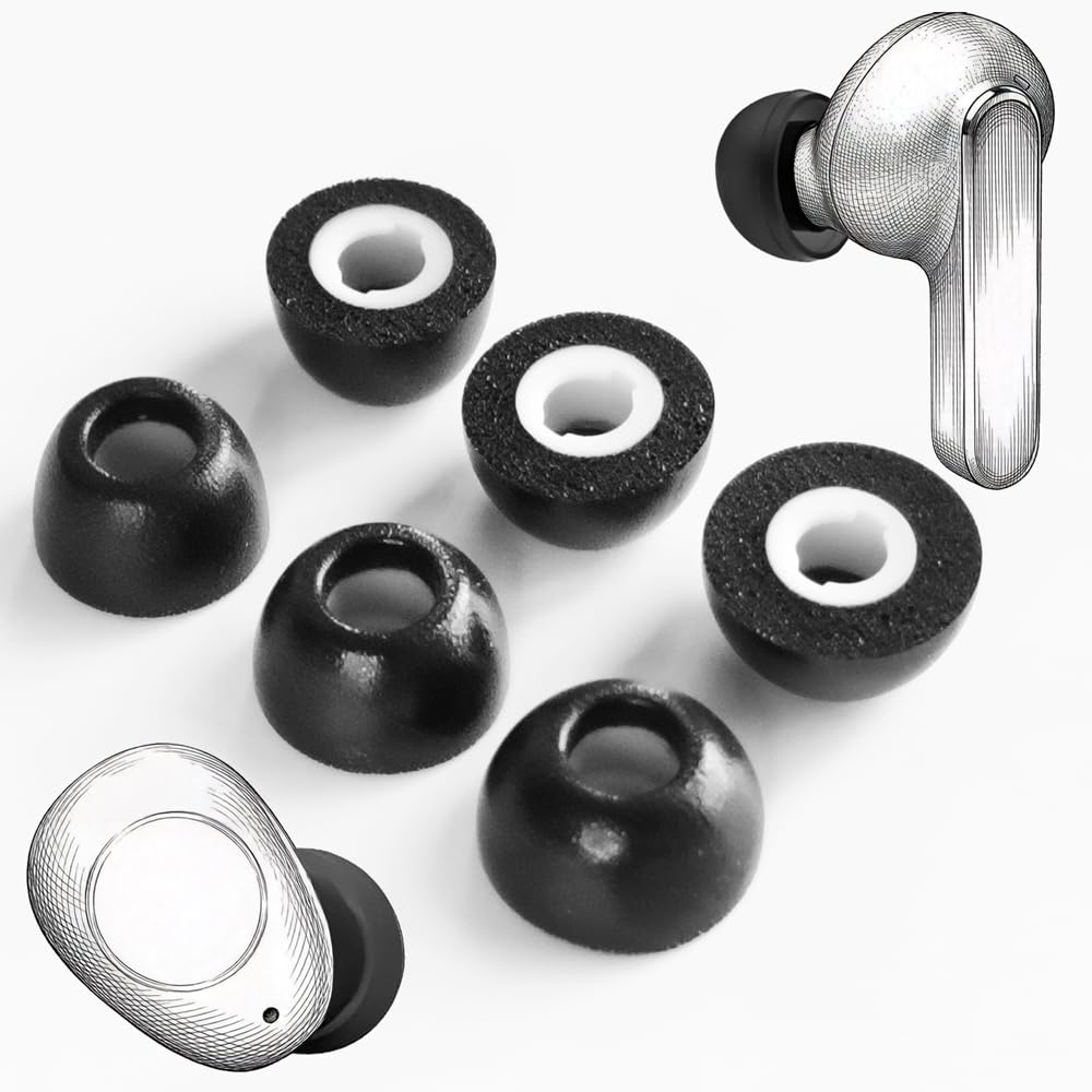 Amazon.com: TENNMAK Replacement Memory Foam Eartips for JBL Live